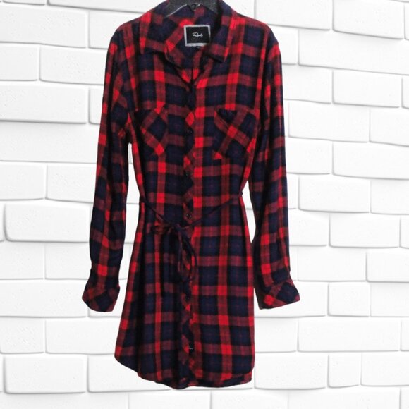 Red Black Plaid Long Sleeve main image 1